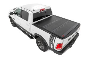 Ram 2500 Hard Low Profile Bed Cover - Rough Country - Tri-Fold - '11-'23
